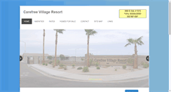 Desktop Screenshot of carefreevillageresort.com